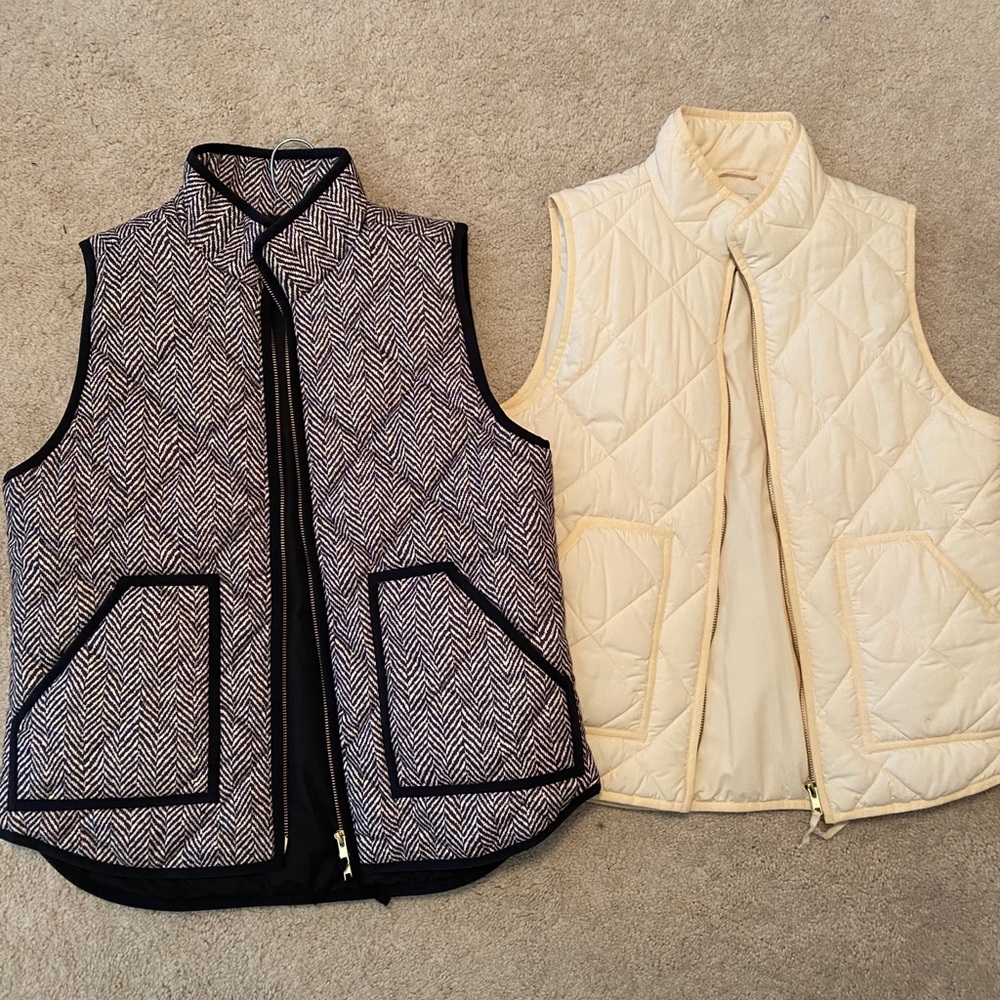 J Crew Puffer Vests (M)